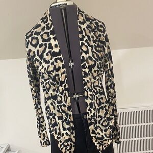 LOFT Leopard Print open cardigan ( no buttons)